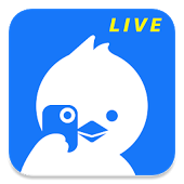 Twitter Live video blue bird icon